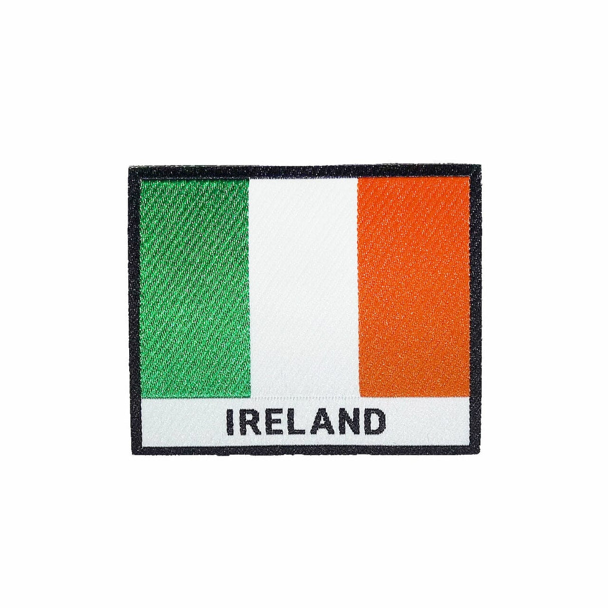 Ireland Flag Black Frame Iron On Patch