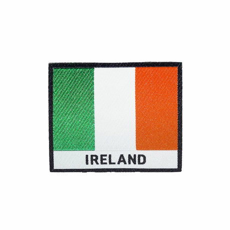 Ireland Flag Black Frame Iron On Patch