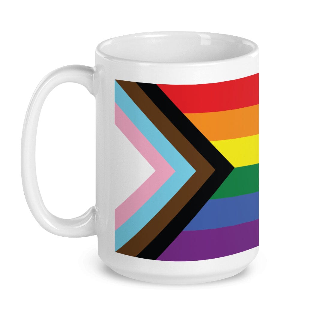 LGBTQ+ Progressive Pride Flag 15 oz Mug