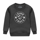 Leave No Trace Kids Crewneck Sweatshirt Charcoal Heather