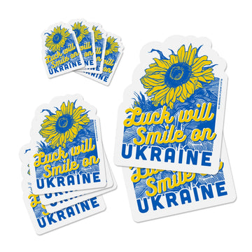 Luck Will Smile on Ukraine Sticker pack