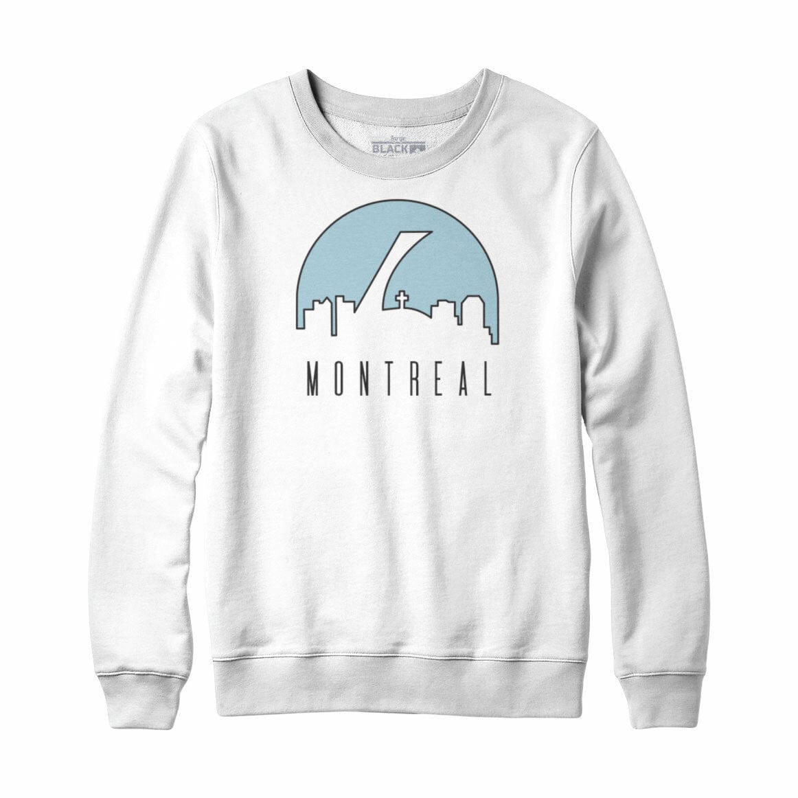 Montreal Sunny Skyline Crewneck Sweatshirt White