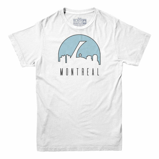 Montreal Sunny Skyline Mens T-shirt