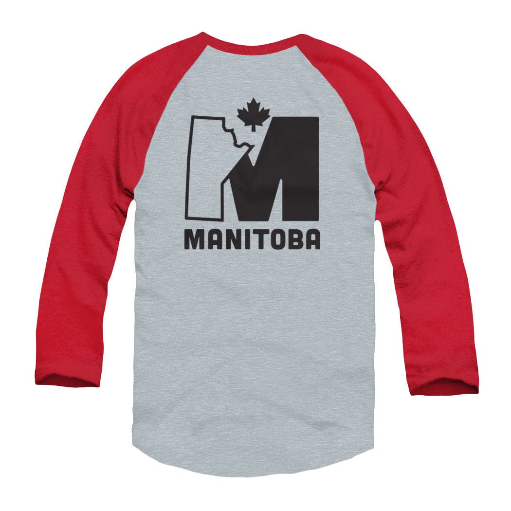 Manitoba M Logo Raglan Baseball Shirt