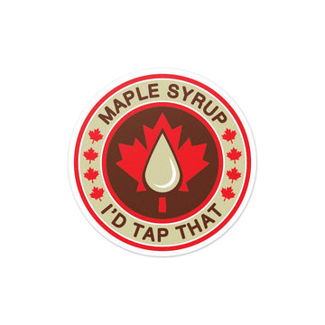 Maple Syrup I'd Tap That Vinyl Sticker