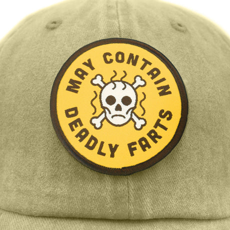 May Contain Deadly Farts Pigment Dyed Dad Cap