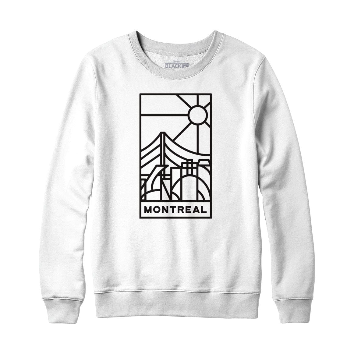 Montreal Stained Glass Dark Print Sweatshirt Hoodie