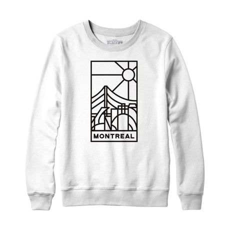 Montreal Stained Glass Dark Print Sweatshirt Hoodie