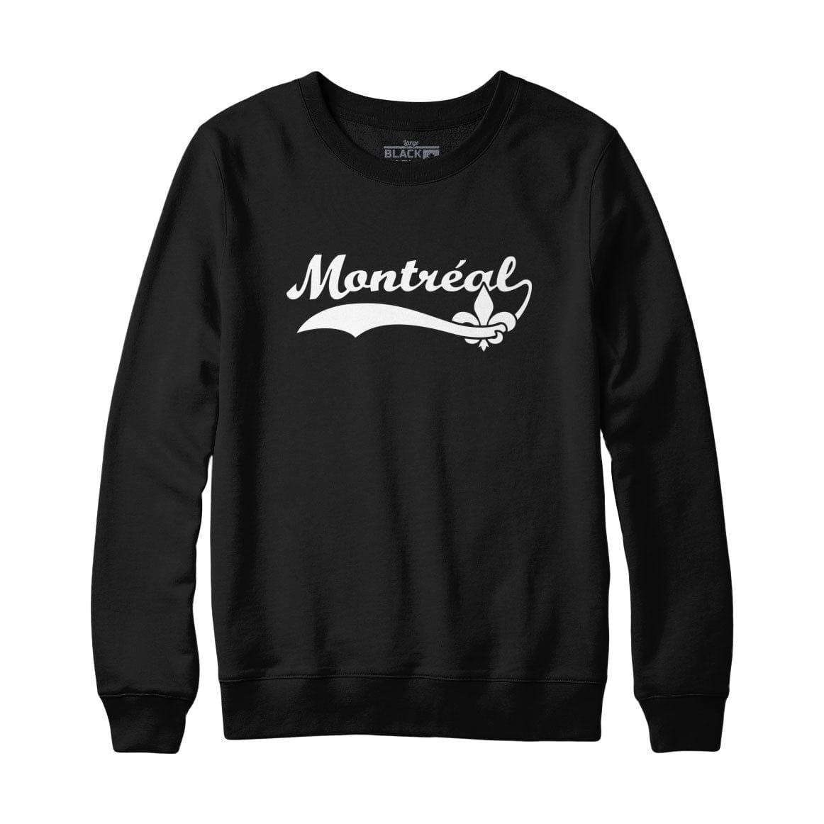 ＊Dime ＊Montreal Power Logo Sweat Shirt Montreal Retro Baseball Logo Sweatshirt Hoodie – Black Maple