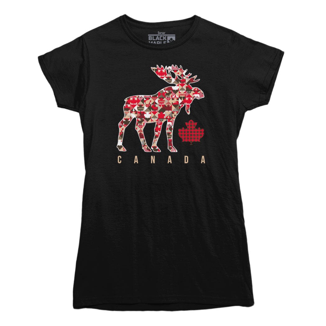 Canada Moose Patchwork T-shirt