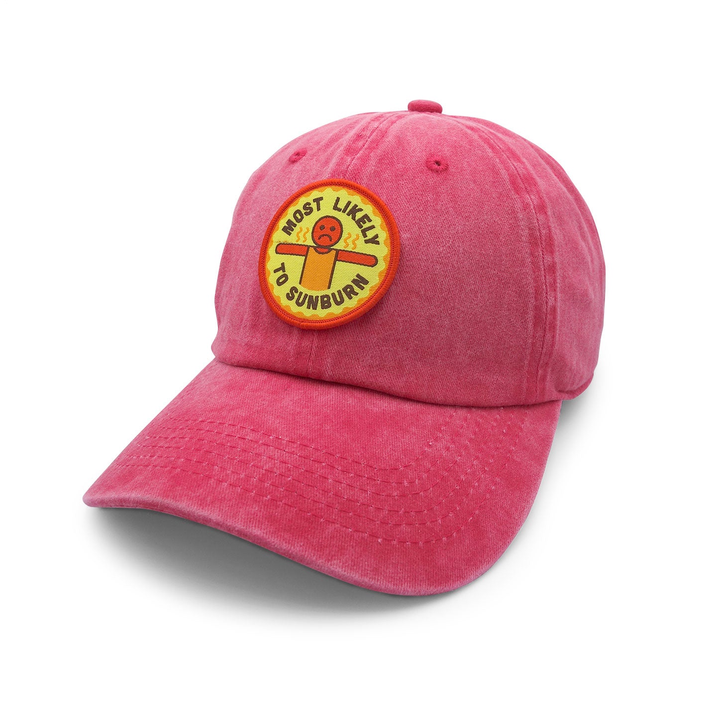 Most Likely To Sunburn Pigment Dyed Dad Cap Black Maple Trading Co