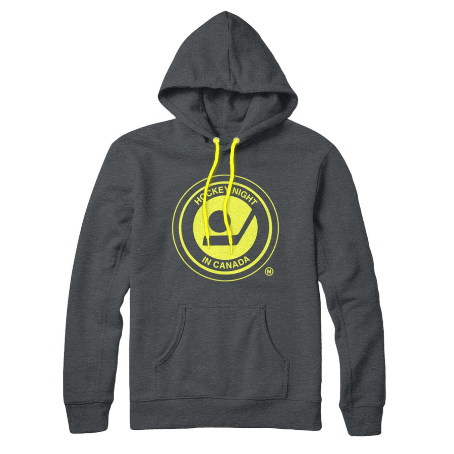 HNIC Neon Yellow Retro Logo Sweatshirt Hoodie