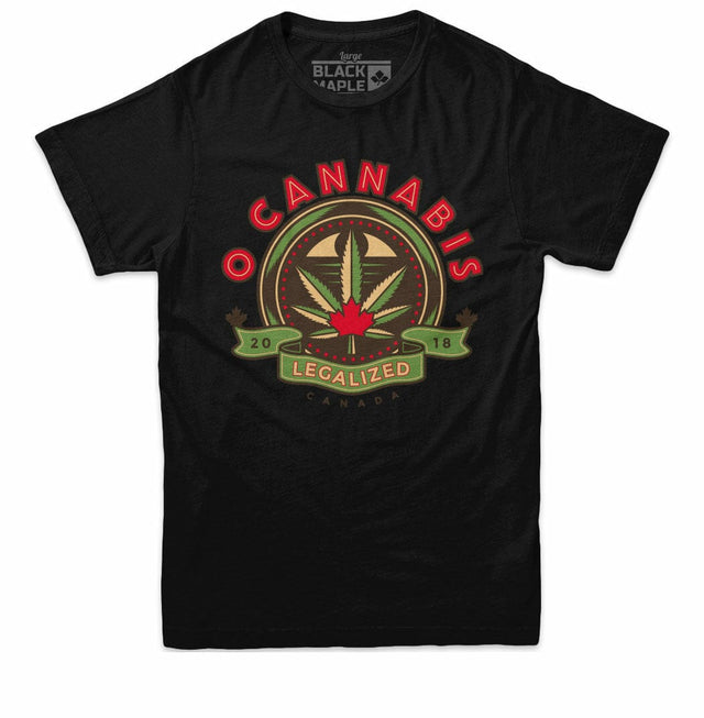 O Cannabis Legalized 2018 Mens Black T-shirt