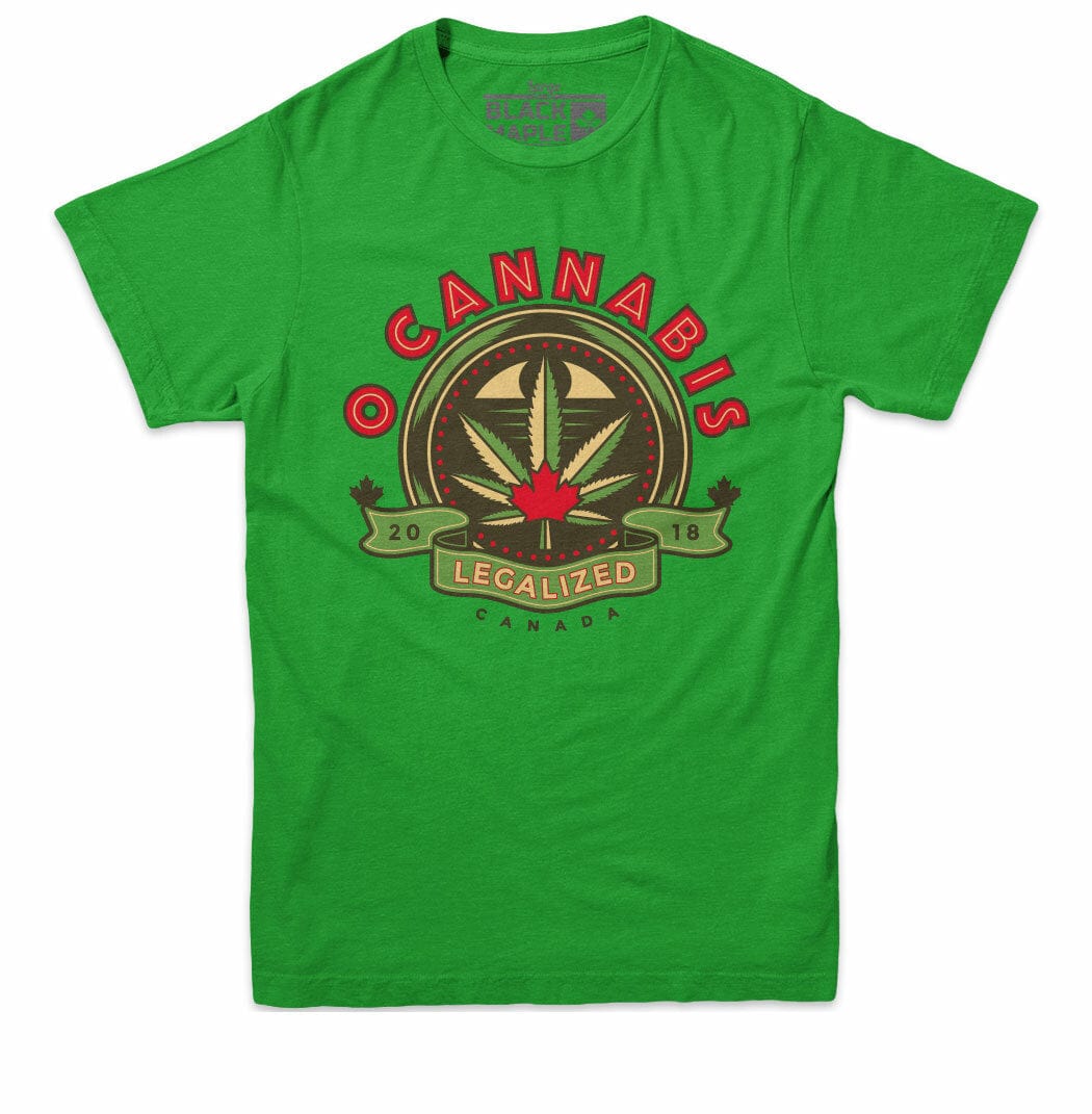 O Cannabis Legalized 2018 Mens Clover Green T-shirt