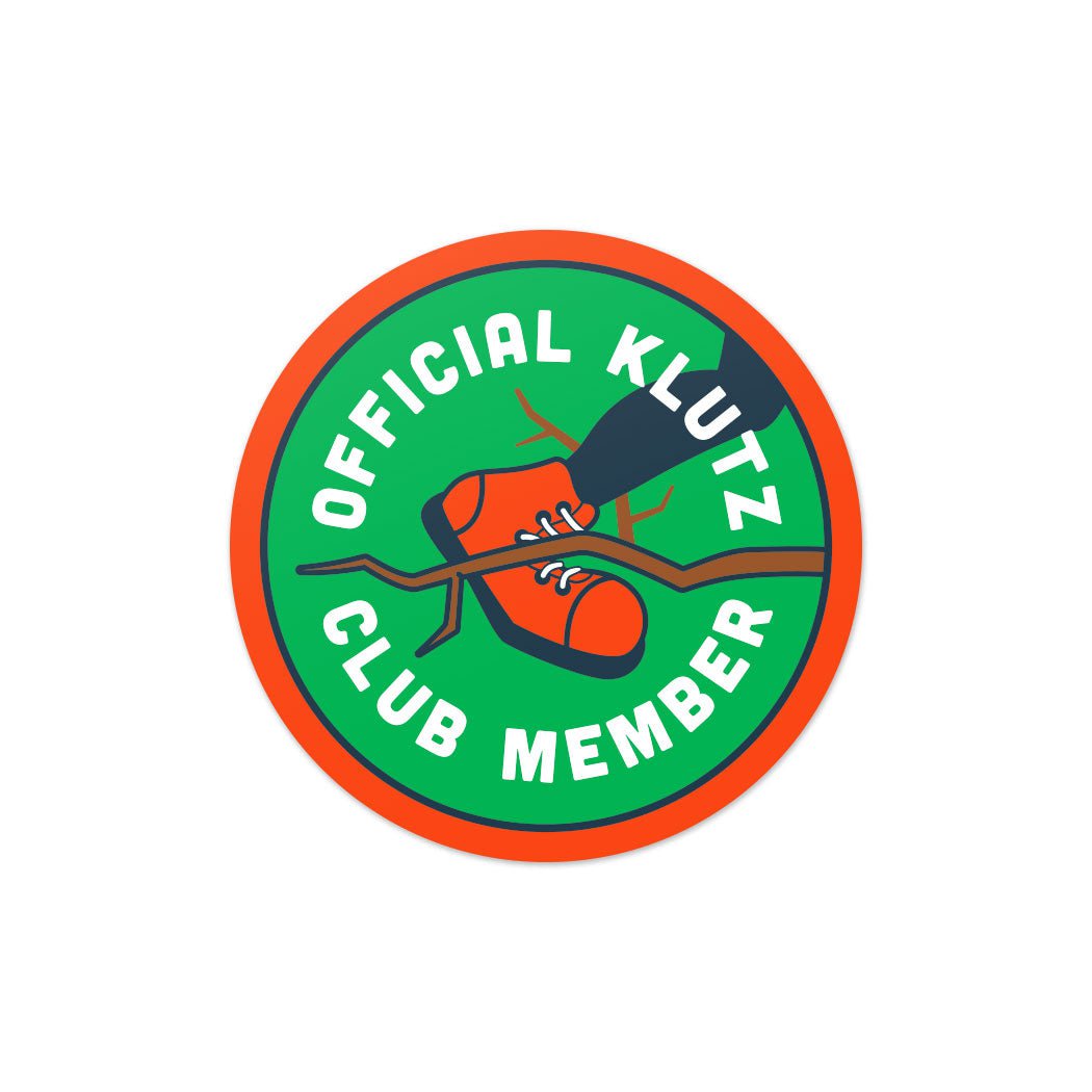 Official Klutz Club Member Sticker
