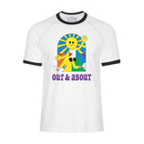 Out and About LGBTQ Pride Ringer T-shirt
