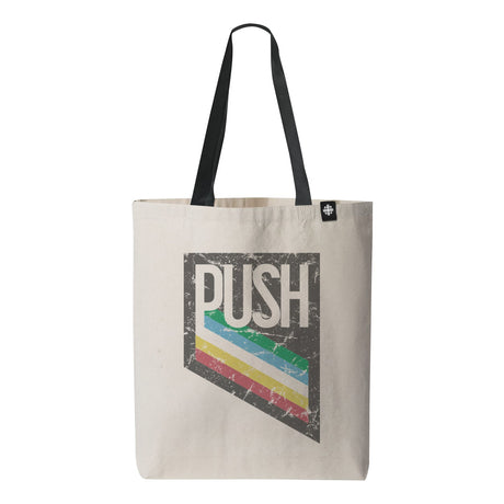 PUSH Disability Pride Design Canvas Tote Bag