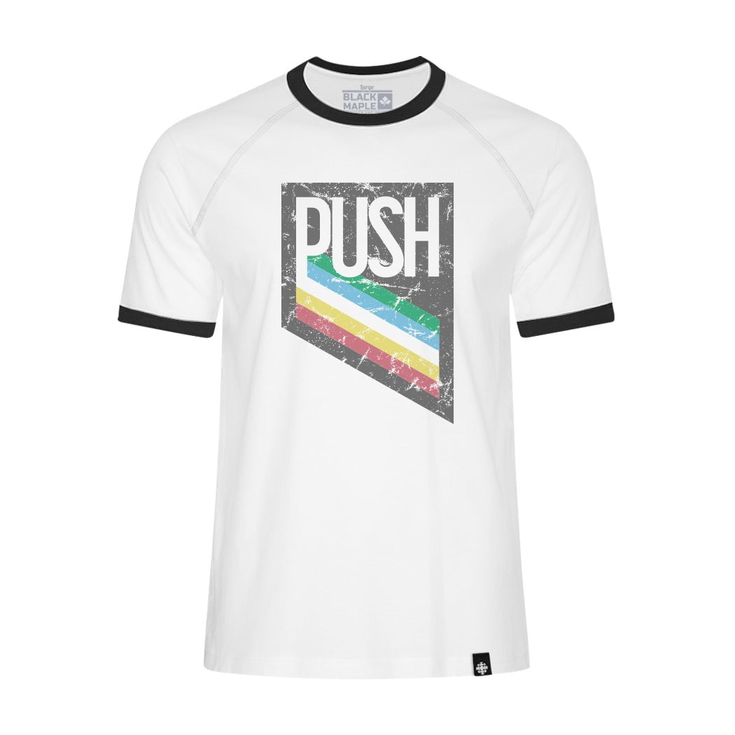 PUSH Disability Pride Design Ringer T-shirt