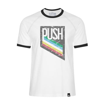 PUSH Disability Pride Design Ringer T-shirt