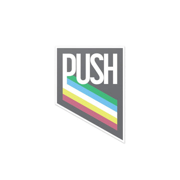 PUSH Disability Pride Design Vinyl Sticker
