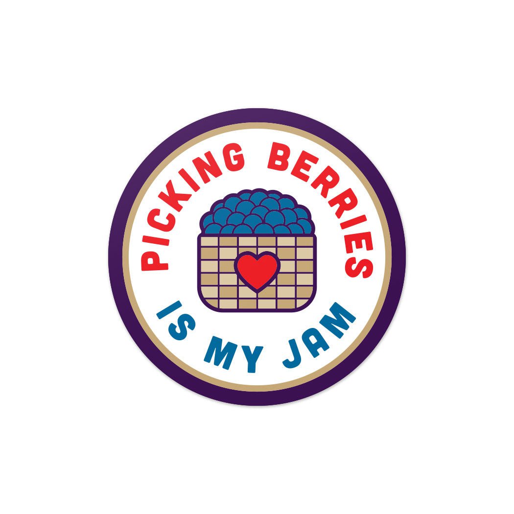 Picking Berries is my Jam Sticker