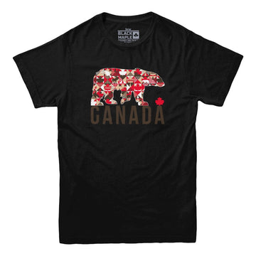 Canada Bear Patchwork T-shirt