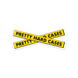 Pretty Hard Cases Caution Tape Vinyl Sticker