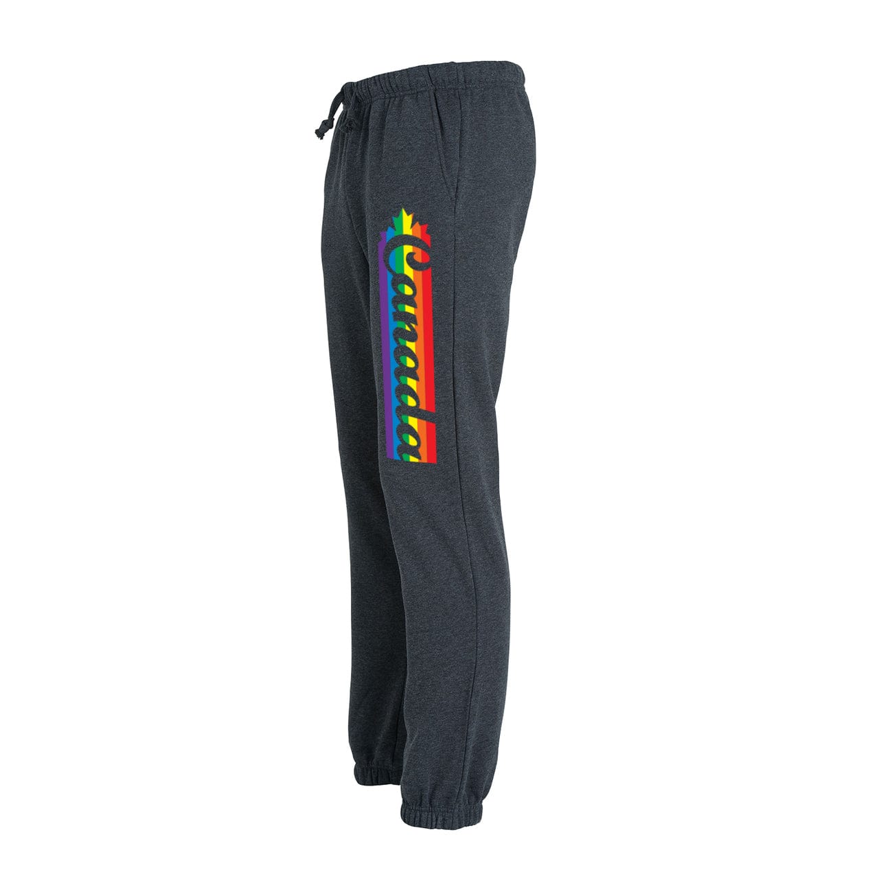 Pride Canada Stripe Sweatpants Black Maple Trading Co