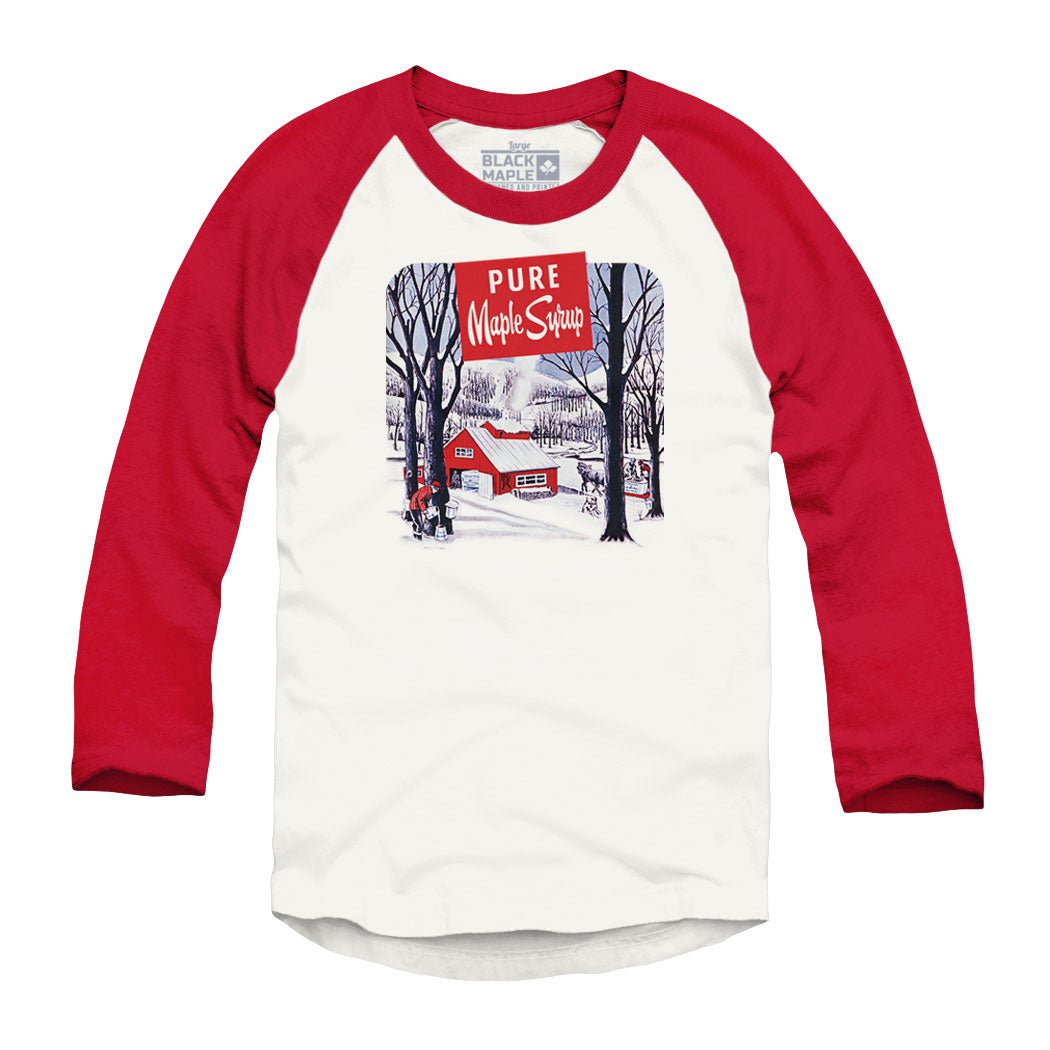Pure Maple Syrup Raglan Baseball Shirt