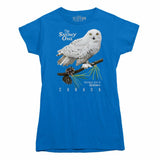 Quebec Snowy Owl Provincial Bird Womens Tshirt Royal Blue