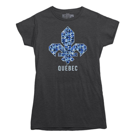 Quebec Patchwork Fleur de Lis T-Shirt