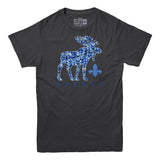 Quebec Patchwork Moose T-Shirt