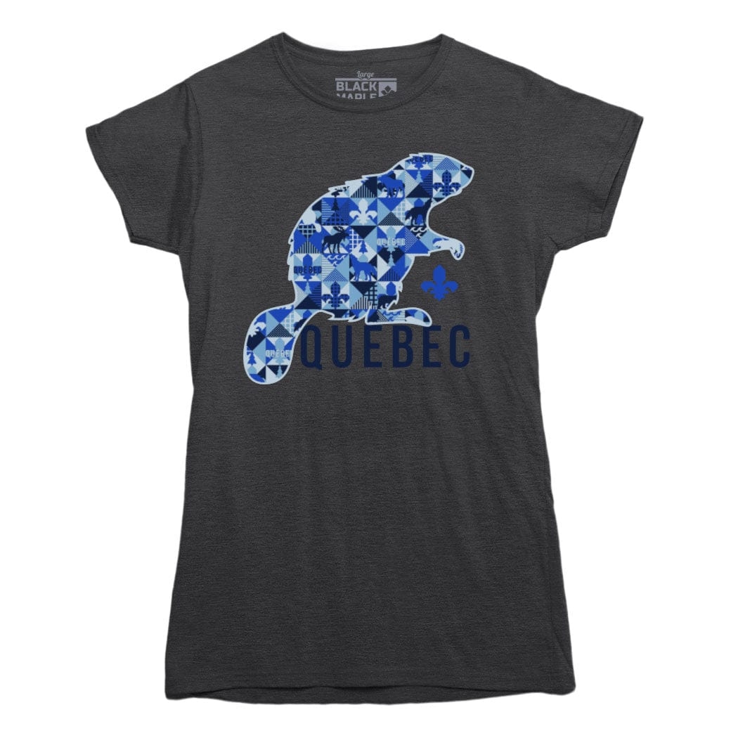Quebec Patchwork Beaver T-Shirt
