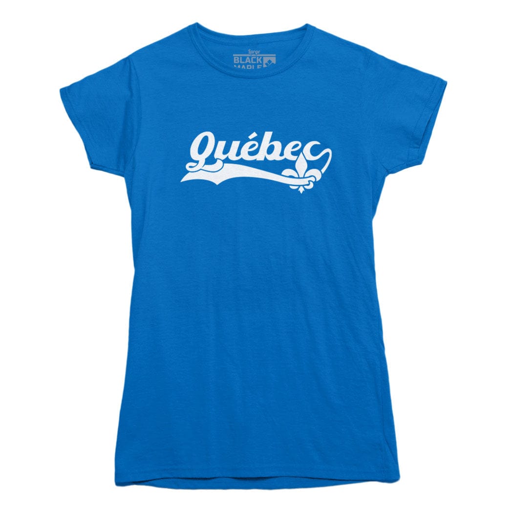 Qu bec Retro Baseball Logo T shirt