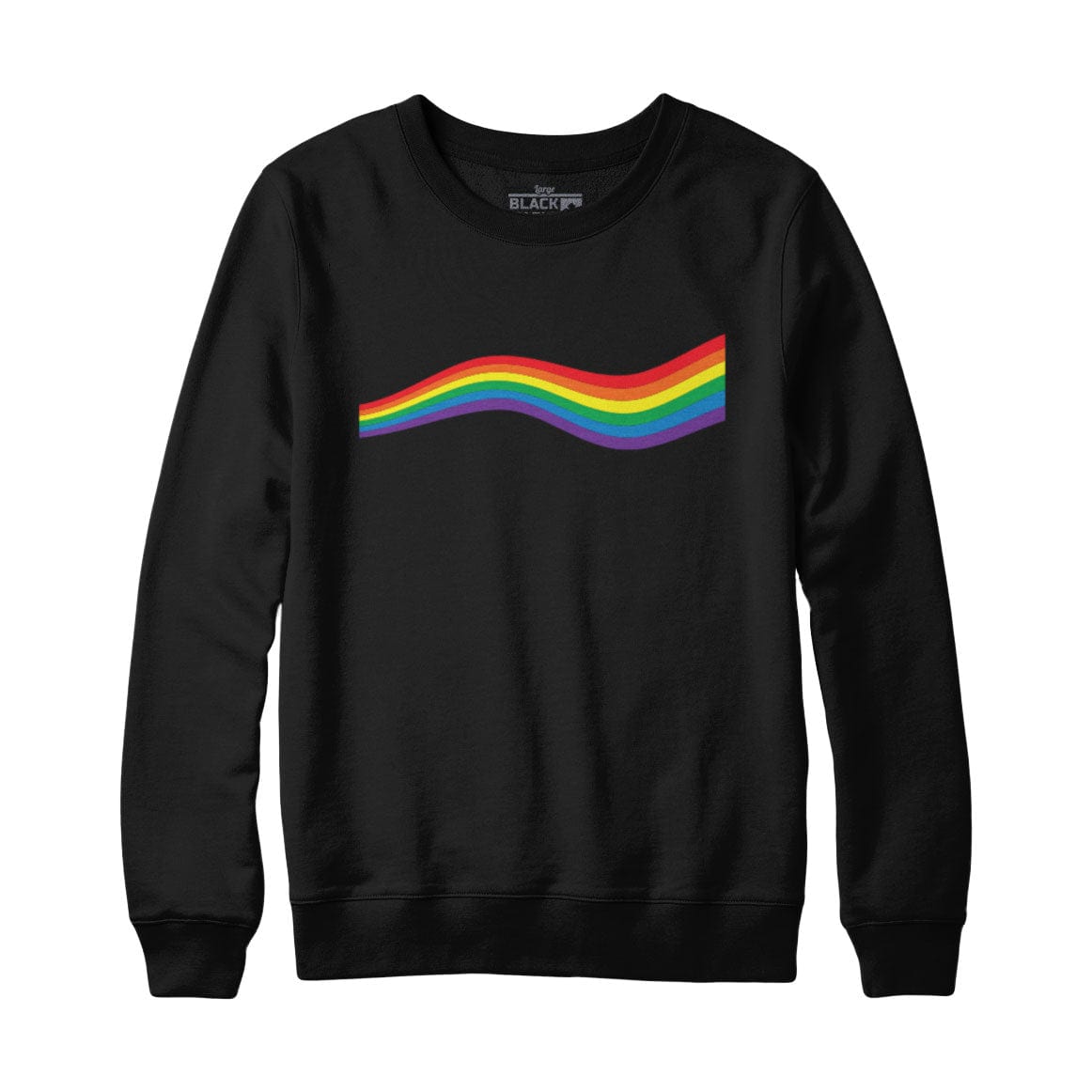 Rainbow Wave Pride Flag Sweatshirt Hoodie