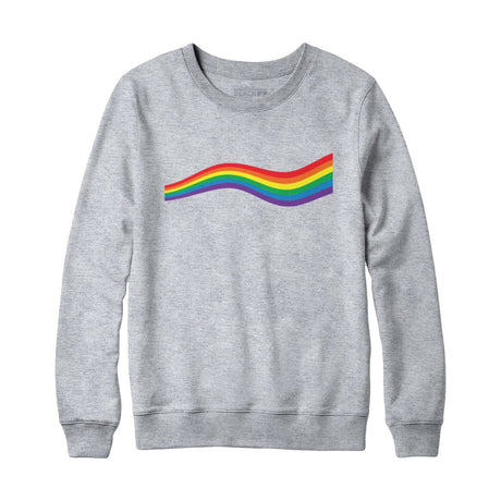 Rainbow Wave Pride Flag Sweatshirt Hoodie