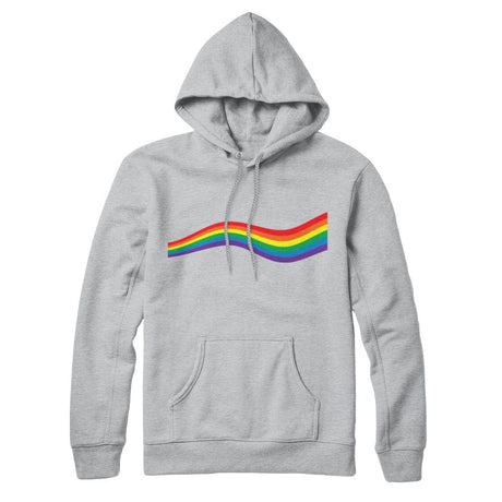 Rainbow Wave Pride Flag Sweatshirt Hoodie
