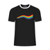 Rainbow Wave Pride Flag Ringer T-shirt
