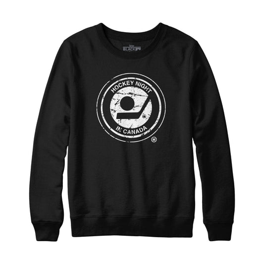 Retro Hockey Night In Canada Distressed Logo Sweatshirt or Hoodie