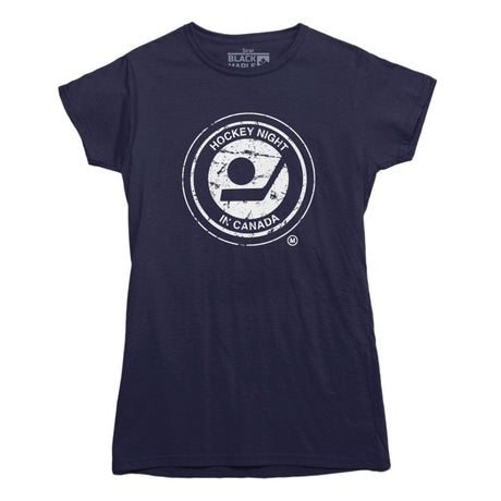 Retro Hockey Night In Canada Distressed Logo T-shirt