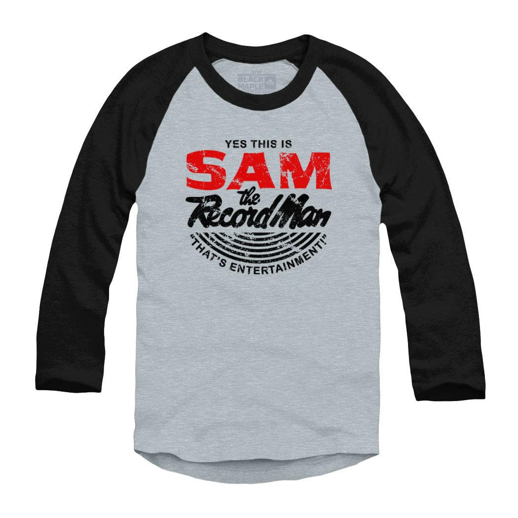 Sam The Record Man Raglan – Black Maple Trading Co.