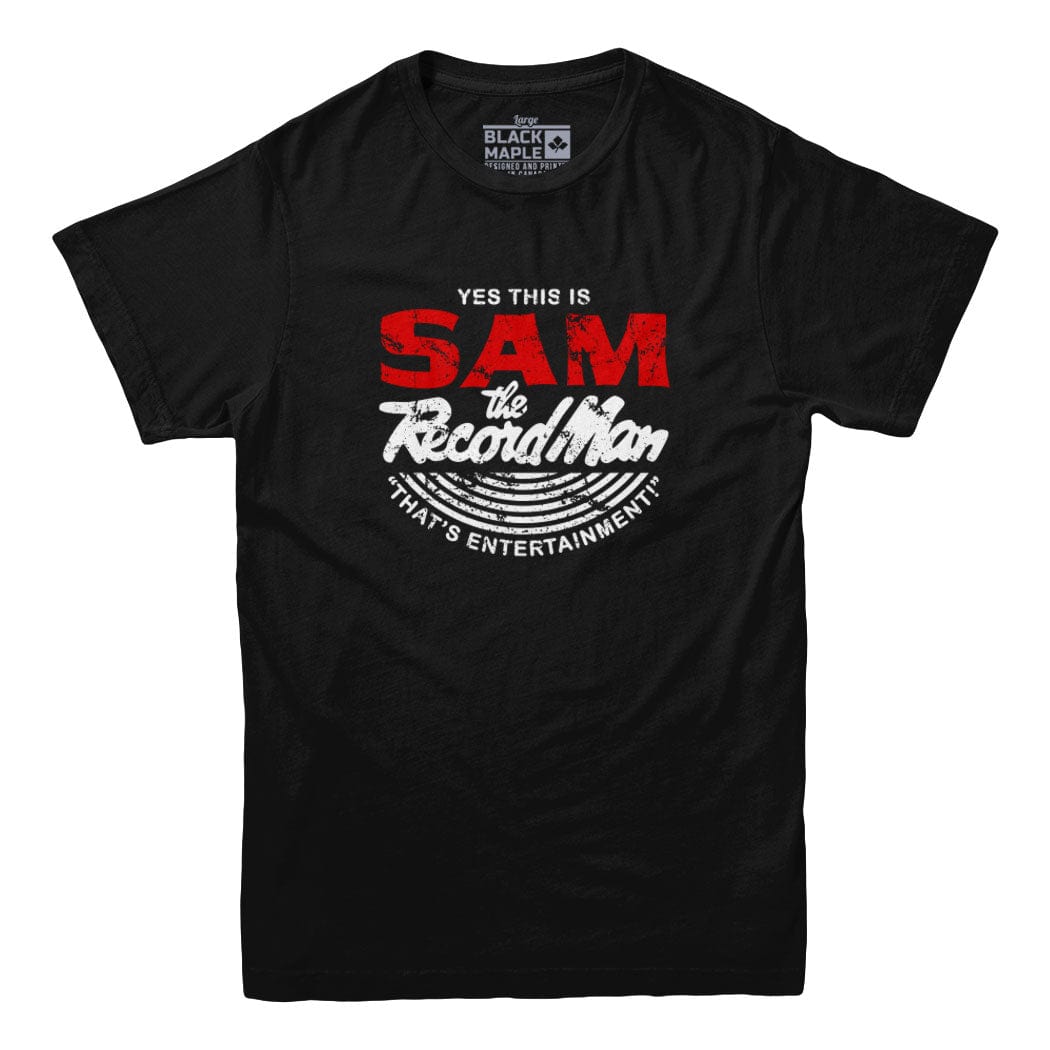 Sam the Record Man T-Shirt – Black Maple Trading Co.