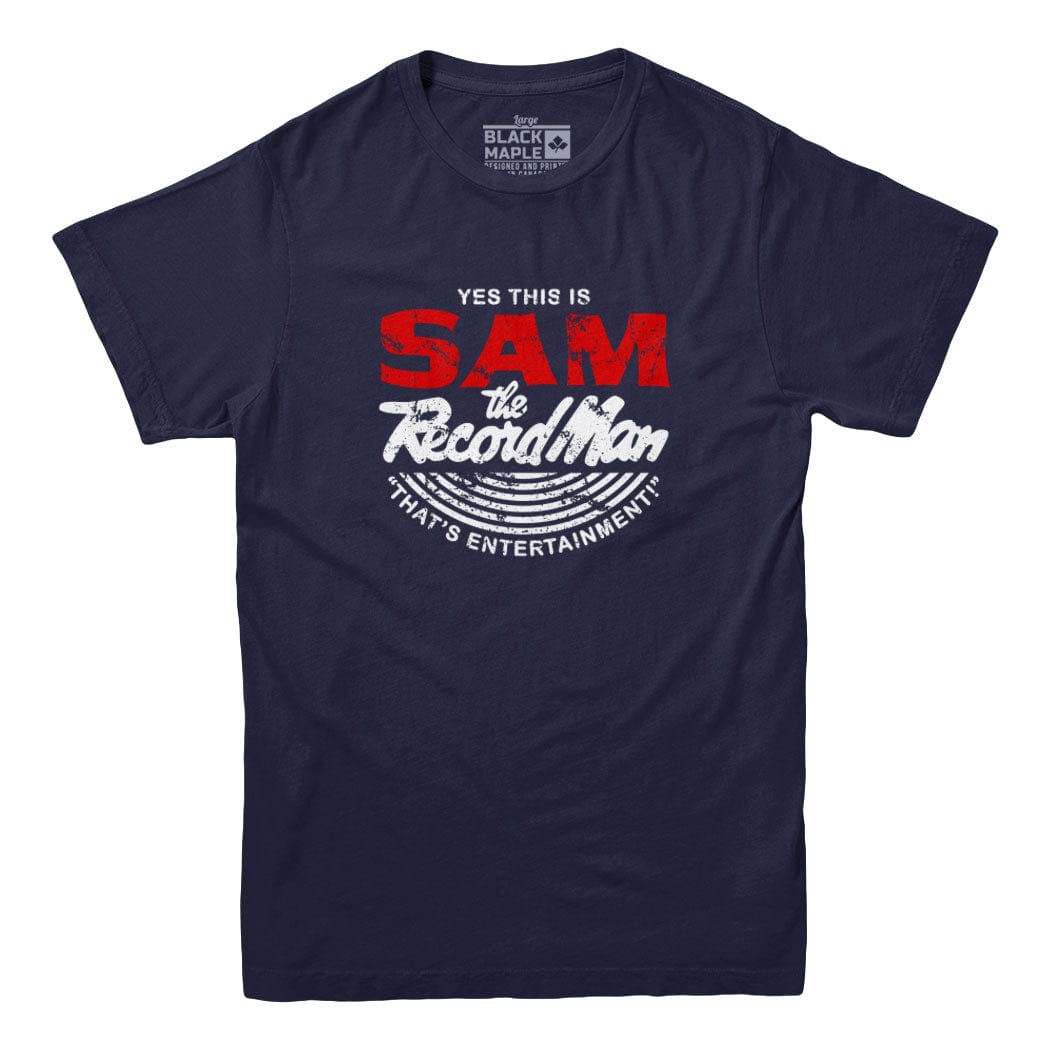 Sam Record Sam the Record Man T-Shirt – Black Maple Trading Co.