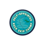 Self-Appointed Rock Skip Champ Sticker