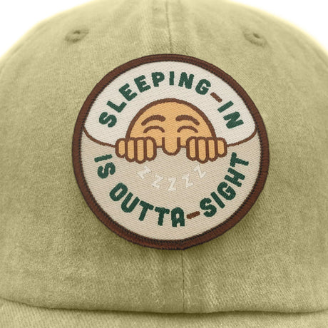 Sleeping in is Outta-Sight Pigment Dyed Dad Cap