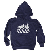 Stay Wild White Logo Kids Sweatshirt Hoodie