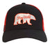 Stay Wild Polar Bear Red and Black Tartan Cap