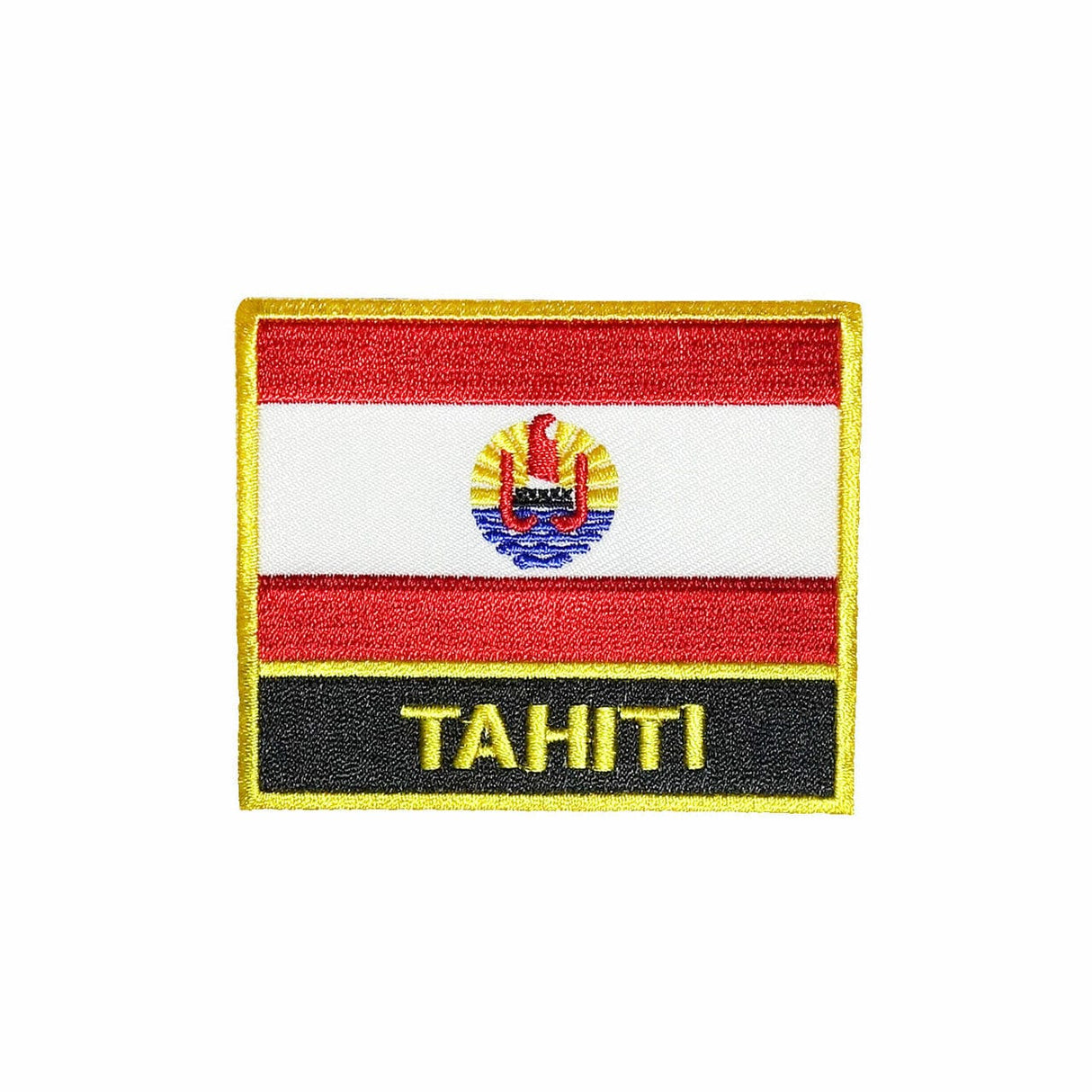 Tahiti Flag  Iron On Patch