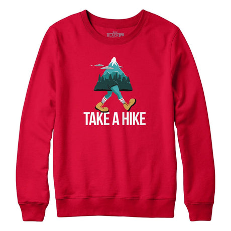 Take a Hike Walking Mountain Crewneck Sweatshirt