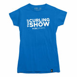 That Curling Show White Logo Women's T-shirt blue